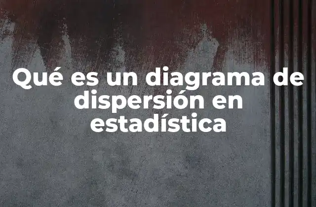 Qué es un Diagrama de Dispersión en Estadística
