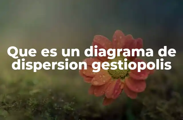 Que es un Diagrama de Dispersion Gestiopolis