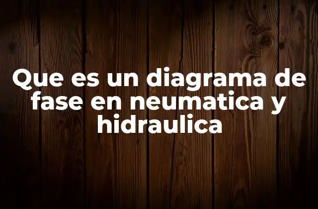 Que es un Diagrama de Fase en Neumatica y Hidraulica
