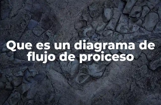 Que es un Diagrama de Flujo de Proiceso