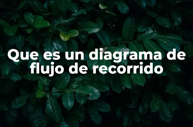 Que es un Diagrama de Flujo de Recorrido