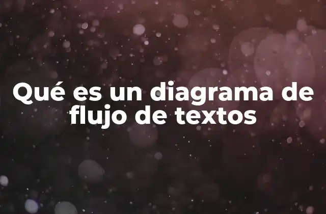 Qué es un Diagrama de Flujo de Textos