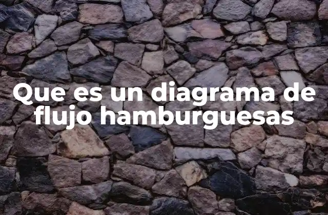 Que es un Diagrama de Flujo Hamburguesas