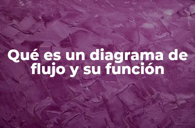 Qué es un Diagrama de Flujo y Su Función