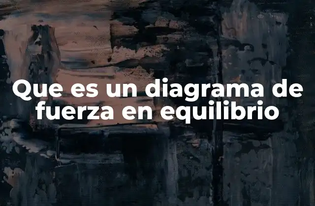 Cómo se construye un diagrama de fuerza en equilibrio