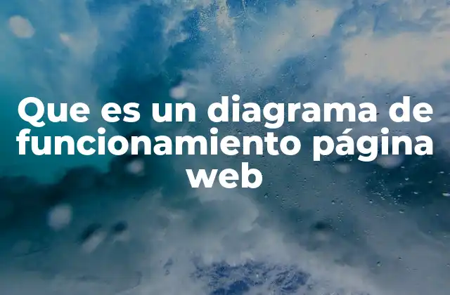 Que es un Diagrama de Funcionamiento Página Web