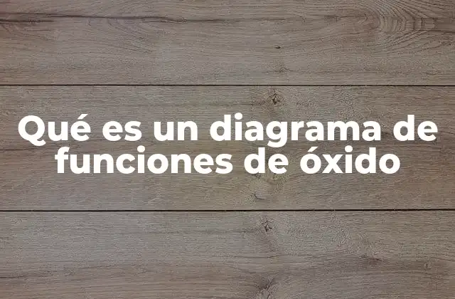 Qué es un Diagrama de Funciones de Óxido 2 Entendiendo la representación gráfica del diagrama de óxidos