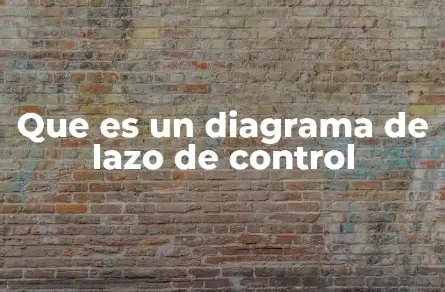 Que es un Diagrama de Lazo de Control