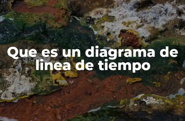 Que es un Diagrama de Linea de Tiempo