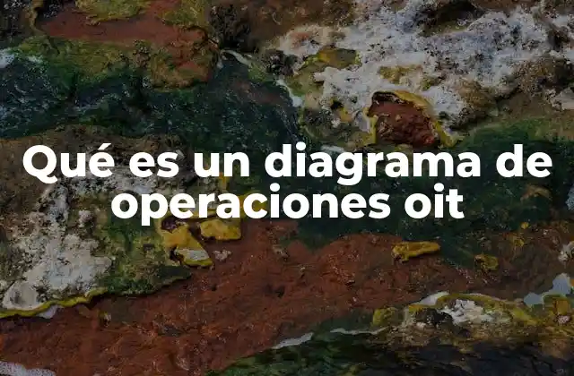 Qué es un Diagrama de Operaciones Oit