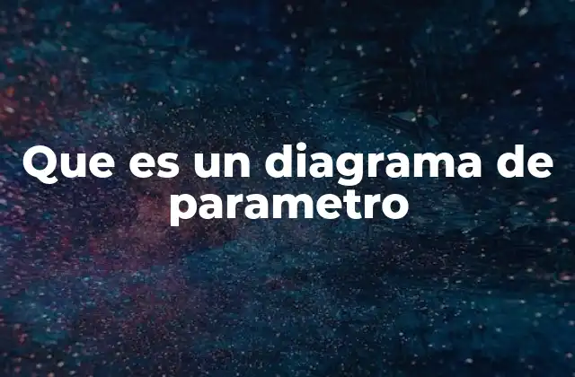 Que es un Diagrama de Parametro
