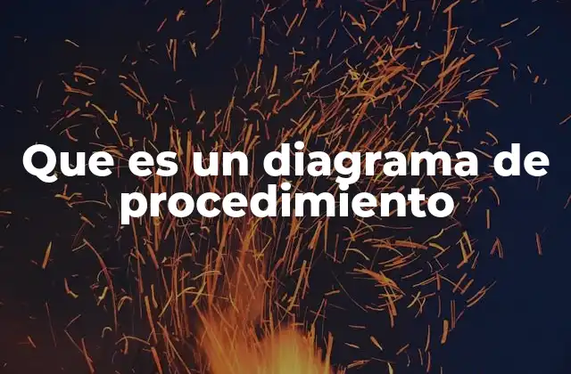 Que es un Diagrama de Procedimiento