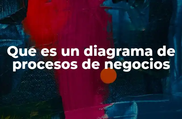 Que es un Diagrama de Procesos de Negocios