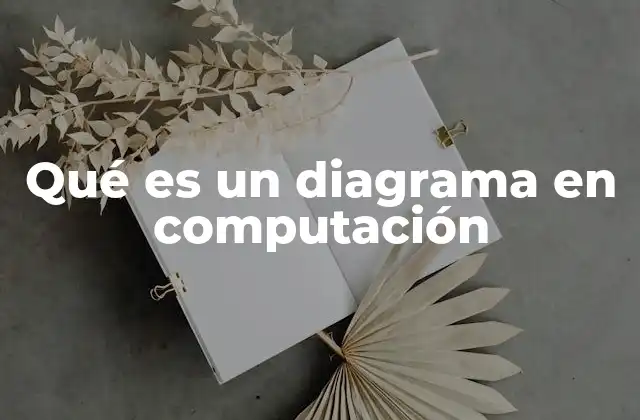 Qué es un Diagrama en Computación