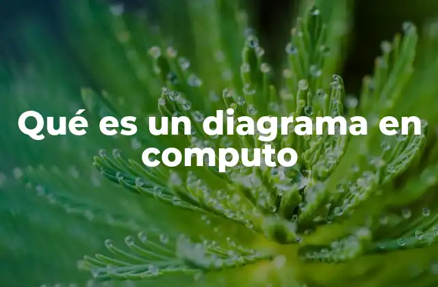 Qué es un Diagrama en Computo