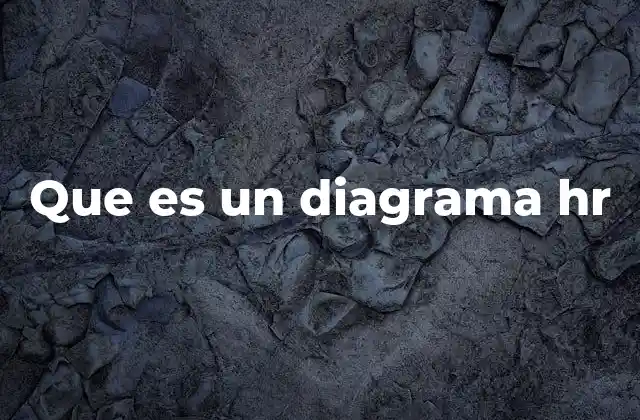 Que es un Diagrama Hr
