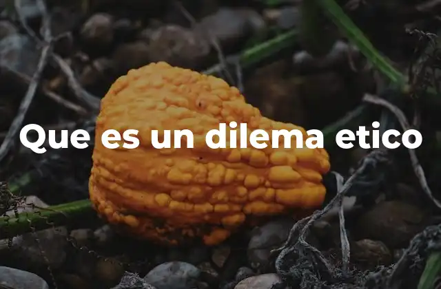 Que es un Dilema Etico