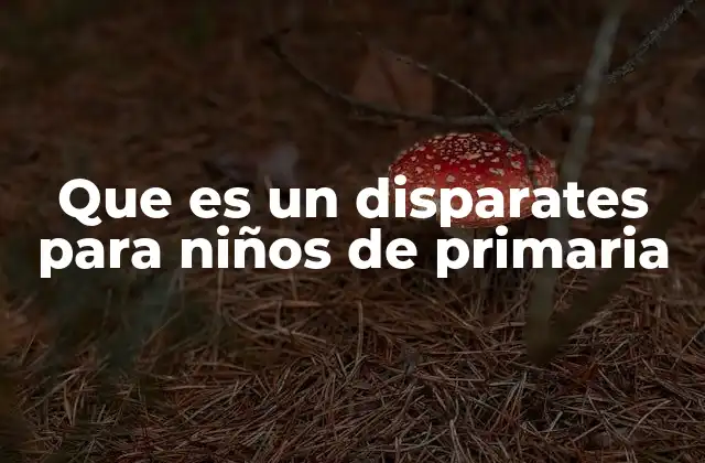 Que es un Disparates para Niños de Primaria