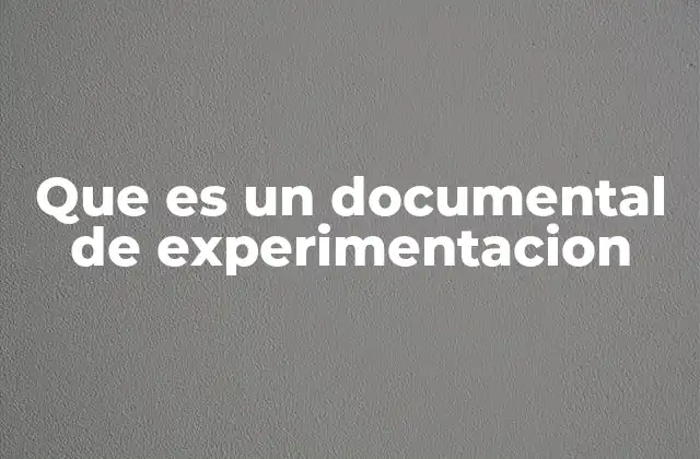Que es un Documental de Experimentacion 2 El cine documental en el umbral del arte