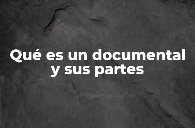 Qué es un Documental y Sus Partes