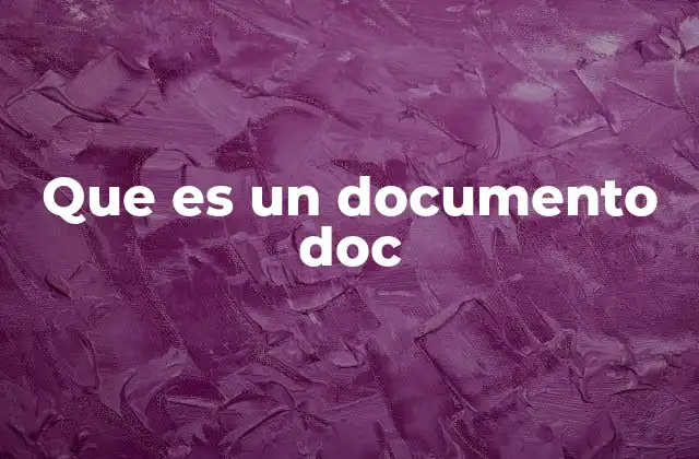 Origen y evolución del formato DOC