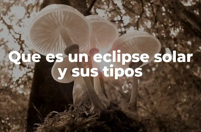 Que es un Eclipse Solar y Sus Tipos