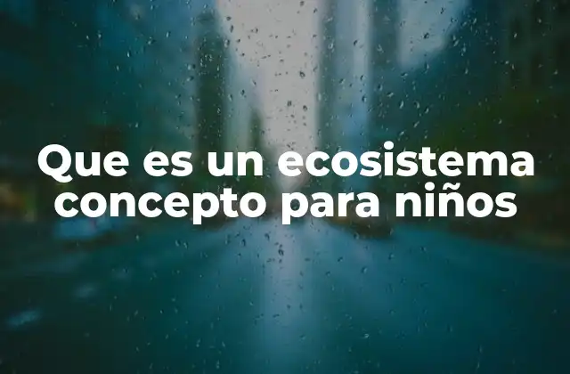 Que es un Ecosistema Concepto para Niños 2 Cómo explicar el funcionamiento de un ecosistema a los niños