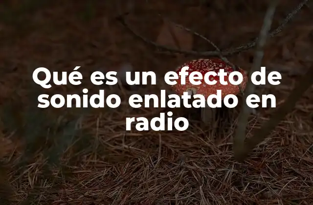 Qué es un Efecto de Sonido Enlatado en Radio