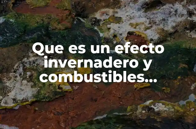 Que es un Efecto Invernadero y Combustibles Ecologicos