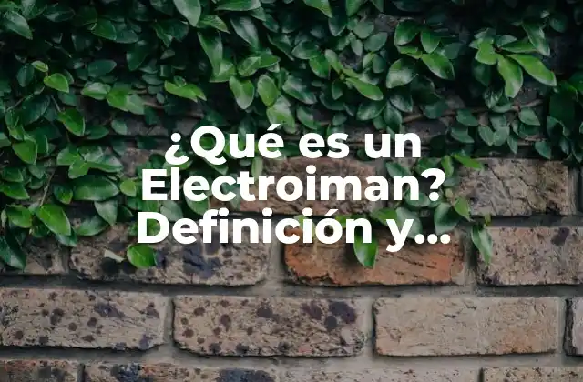 ¿qué es un Electroiman? Definición y Características