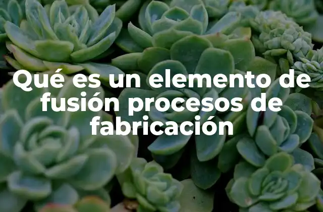 Aplicaciones de los elementos de fusión en la industria