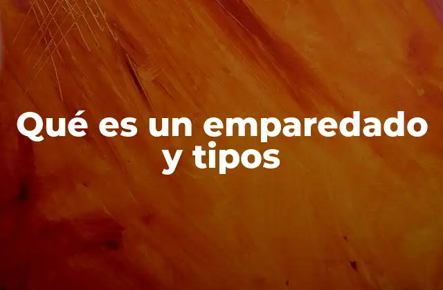 Qué es un Emparedado y Tipos