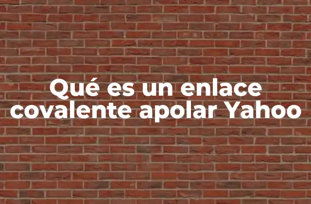Qué es un Enlace Covalente Apolar Yahoo