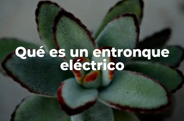 Qué es un Entronque Eléctrico