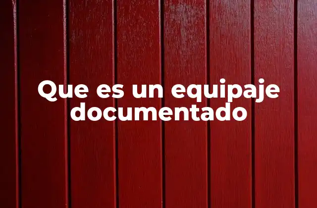 La importancia del equipaje documentado en el transporte aéreo