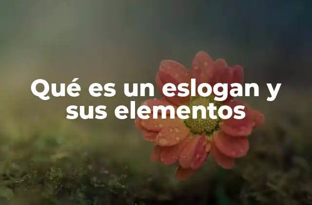 Qué es un Eslogan y Sus Elementos