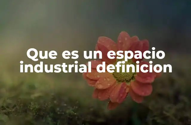 Espacios dedicados a la producción y transformación de bienes