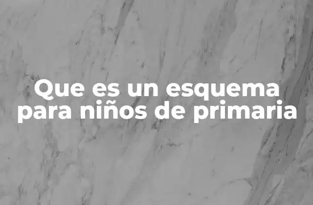 Cómo los esquemas ayudan a los niños a organizar su pensamiento