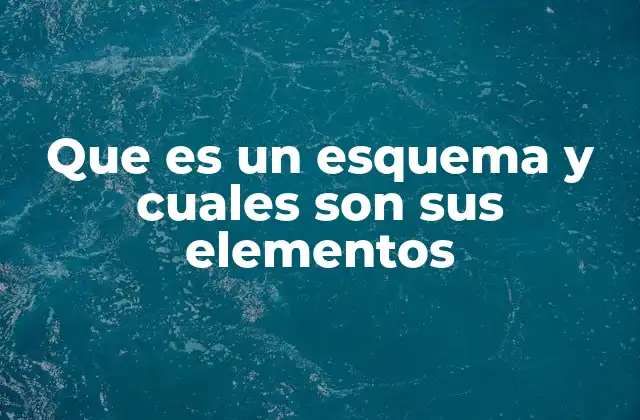 Que es un Esquema y Cuales Son Sus Elementos