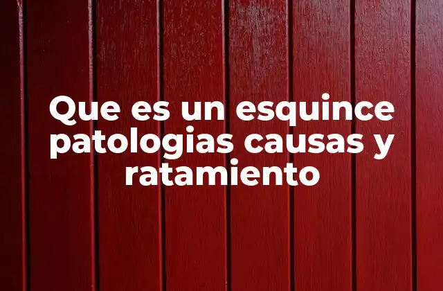 Que es un Esquince Patologias Causas y Ratamiento