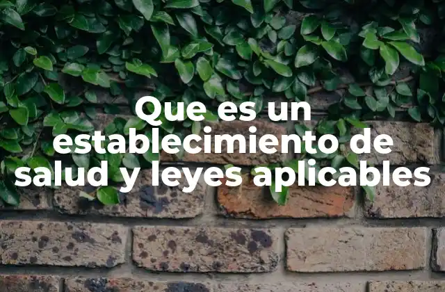 Cómo se clasifican los establecimientos de salud según su función