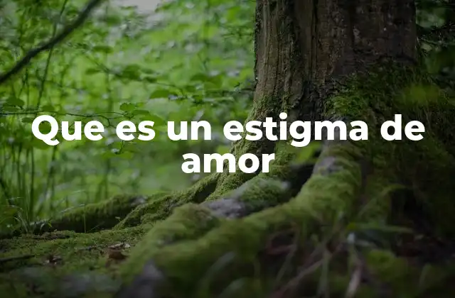 Que es un Estigma de Amor 2 Heridas emocionales que se convierten en estigmas