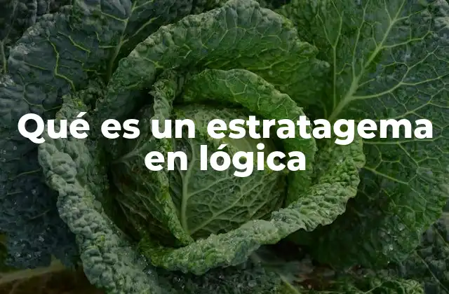Qué es un Estratagema en Lógica