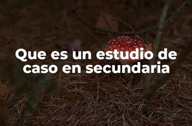 Que es un Estudio de Caso en Secundaria 2 La importancia de los estudios de caso en la formación de estudiantes de secundaria