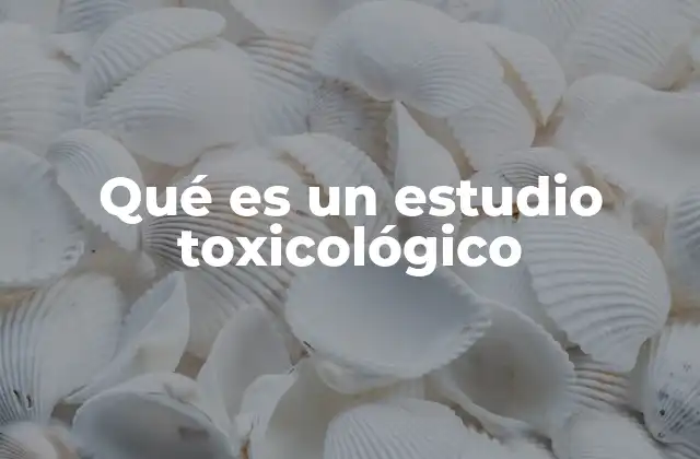 Qué es un Estudio Toxicológico