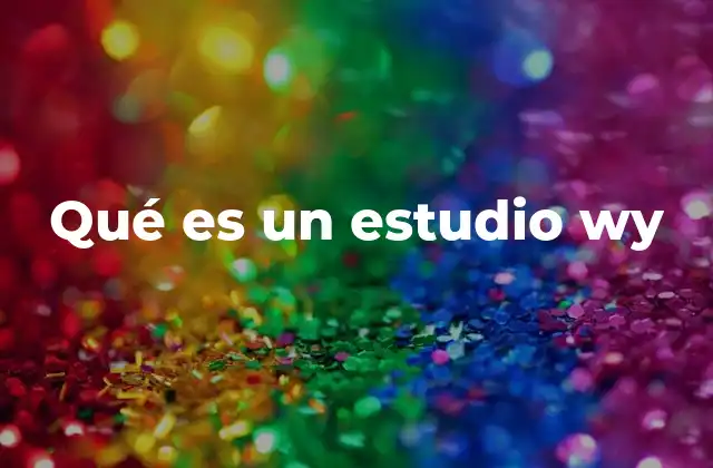 Qué es un Estudio Wy