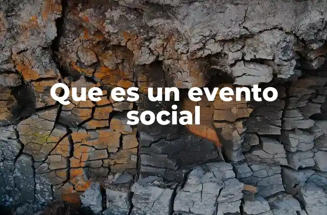Que es un Evento Social