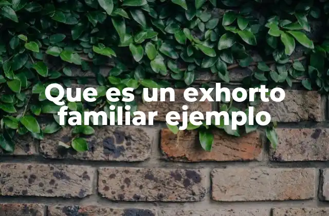 Que es un Exhorto Familiar Ejemplo 2 El papel del exhorto en la justicia familiar