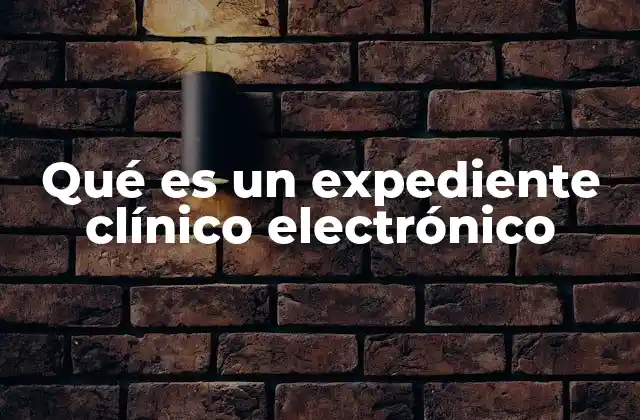 Qué es un Expediente Clínico Electrónico 2 La transformación de la atención médica mediante la digitalización
