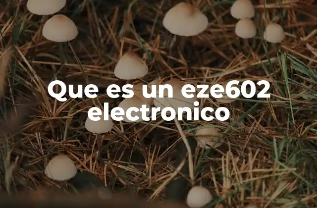 Aplicaciones y entornos de uso del eze602 electrónico
